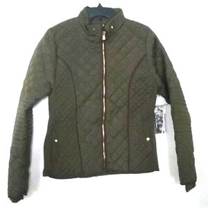 ROYALTY FOR ME GREEN  PUFFER JACKET SIZE MEDIUM  NWT